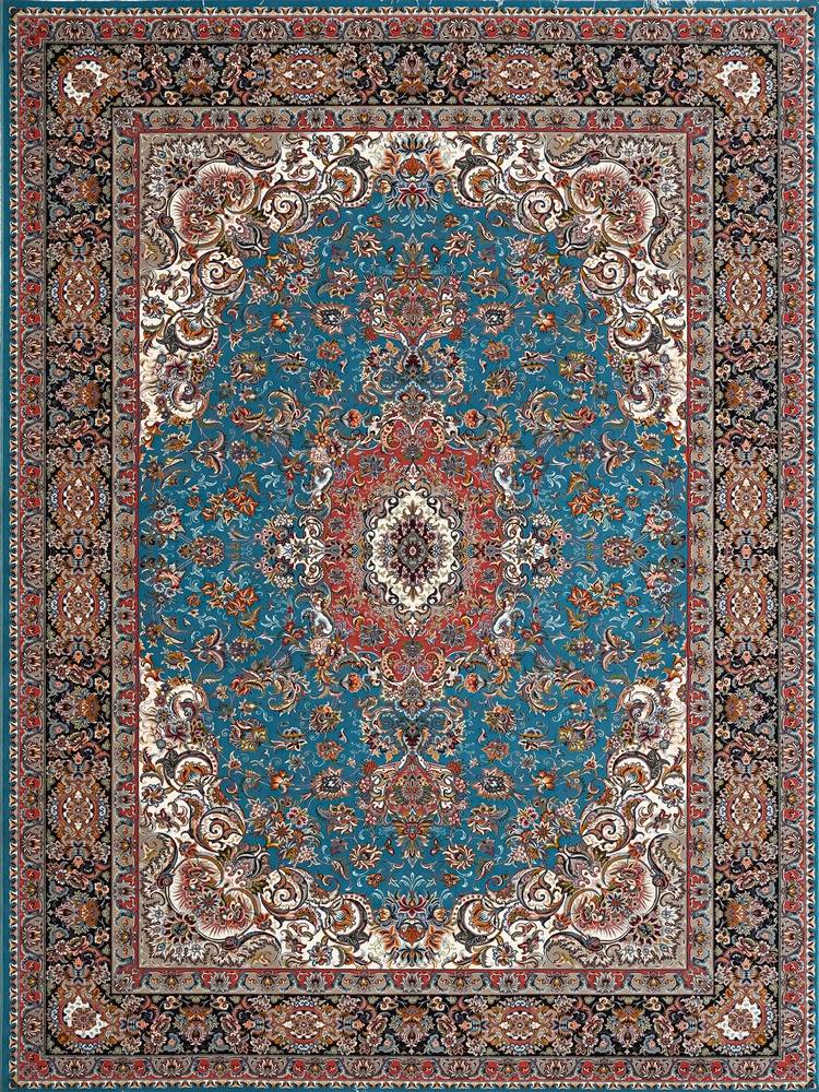 فرش کد 7100 آبی