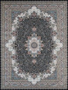 فرش کد 88054 سرمه ای